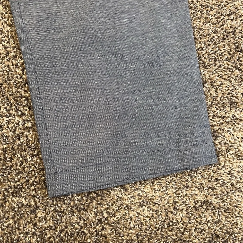 NEW Lululemon Pants Mens Size 33x31 Blue Linen Pleated Trouser Classic Fit Dress